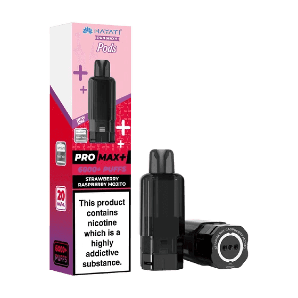 Hayati Pro Max Plus 6K Pods - Strawberry Raspberry Mojito