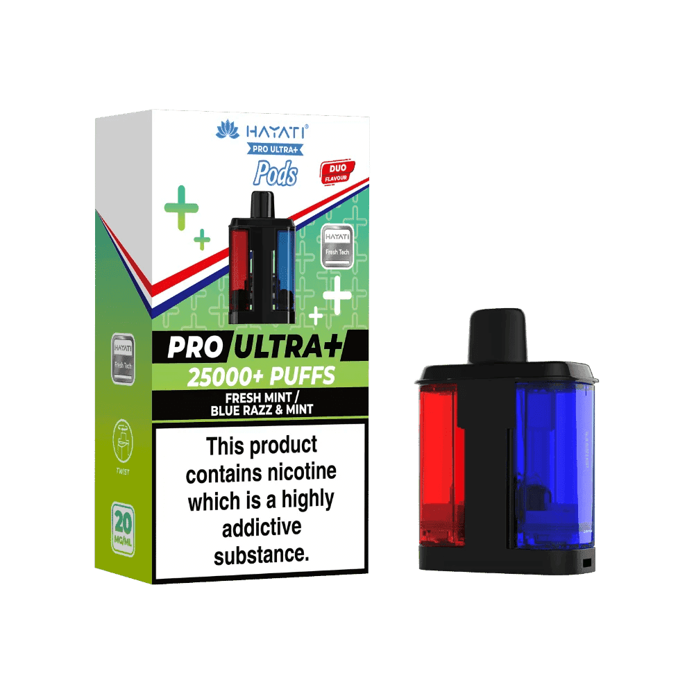 Hayati Pro Ultra Plus 25k Pods  - Fresh Mint/Blue Razz Mint