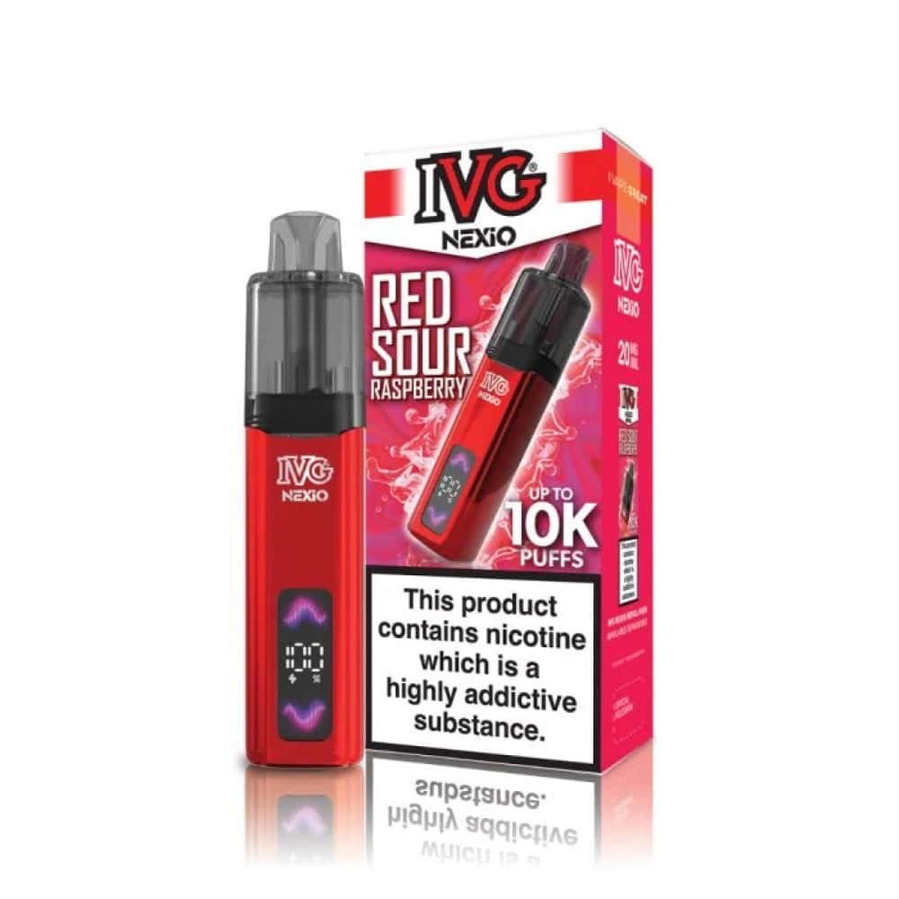 IVG Nexio 10k Vape Kit - Red Sour Raspberry