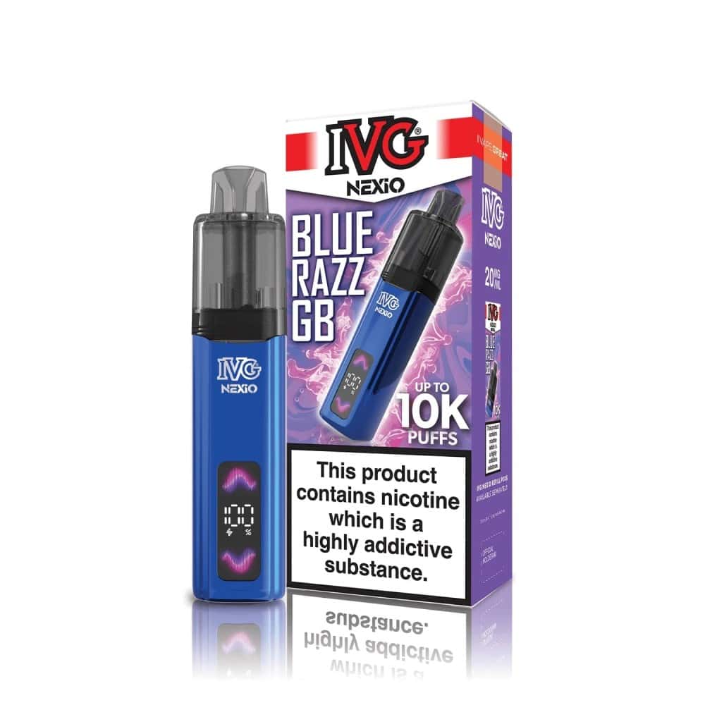 IVG Nexio 10k Vape Kit - Blue Razz GB