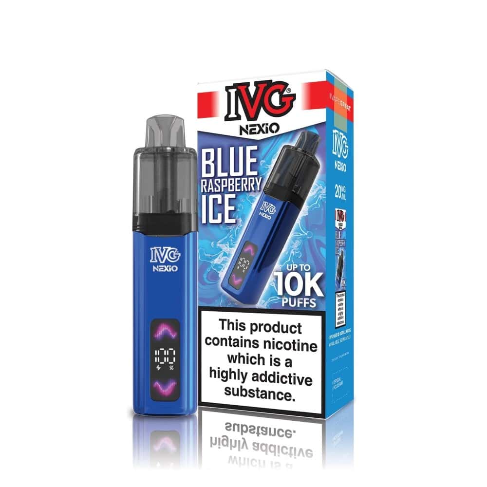 IVG Nexio 10k Vape Kit - Blue Raspberry Ice