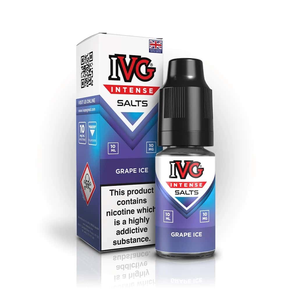 IVG Intense Nic Salt - Grape Ice - 10 Pack