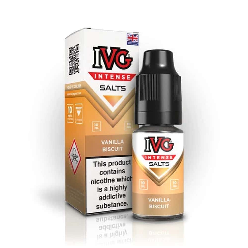 IVG Intense Nic Salt - Vanilla Biscuit - 10 Pack