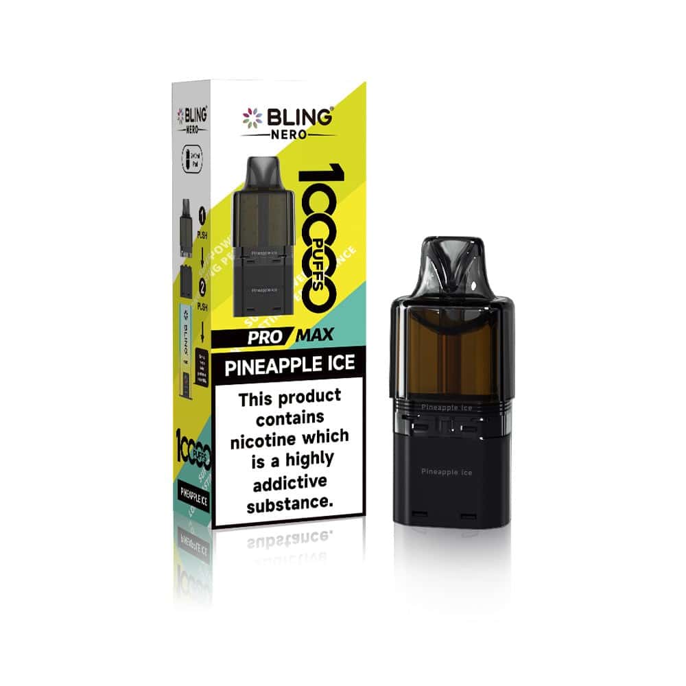 Crystal Bling Nero 10k Pods - Pineapple Ice - 5Packs