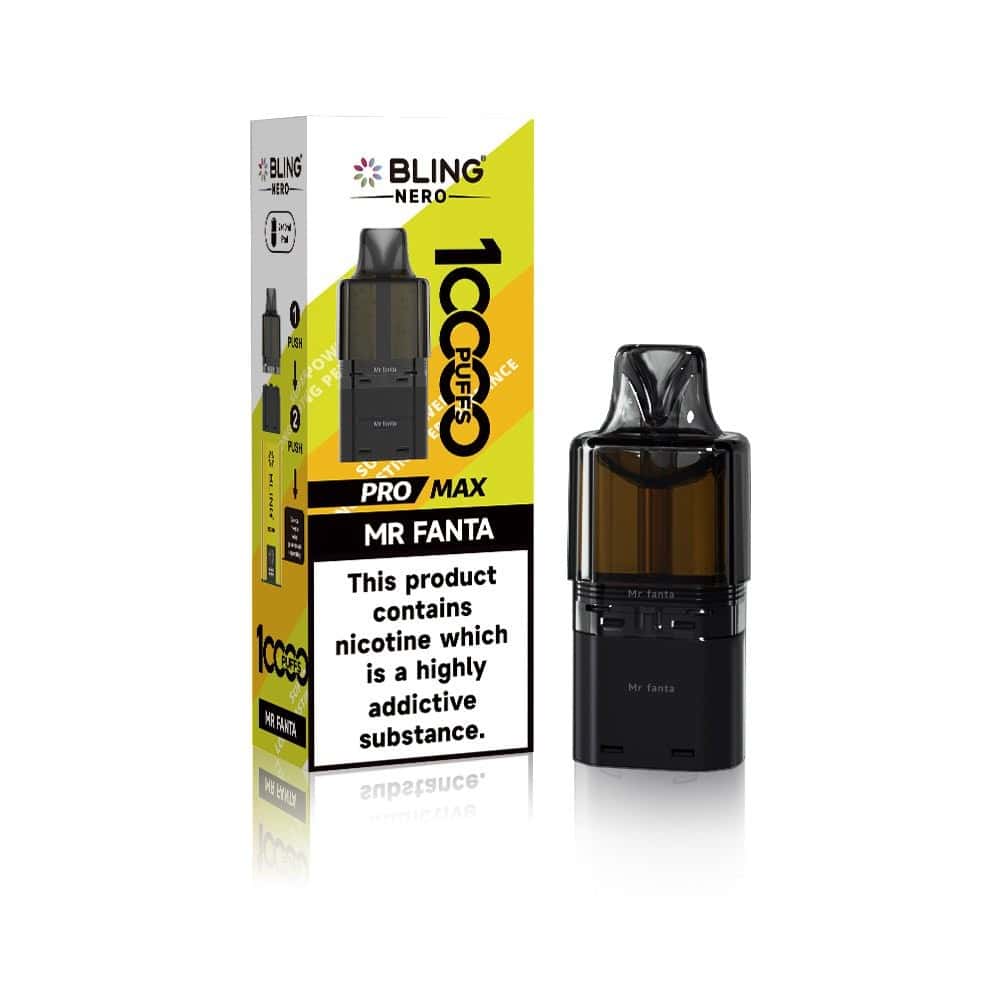 Crystal Bling Nero 10k Pods - Mr Fanta - 5Packs