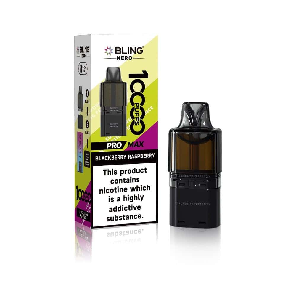 Crystal Bling Nero 10k Pods - Blackberry Raspberry - 5Packs
