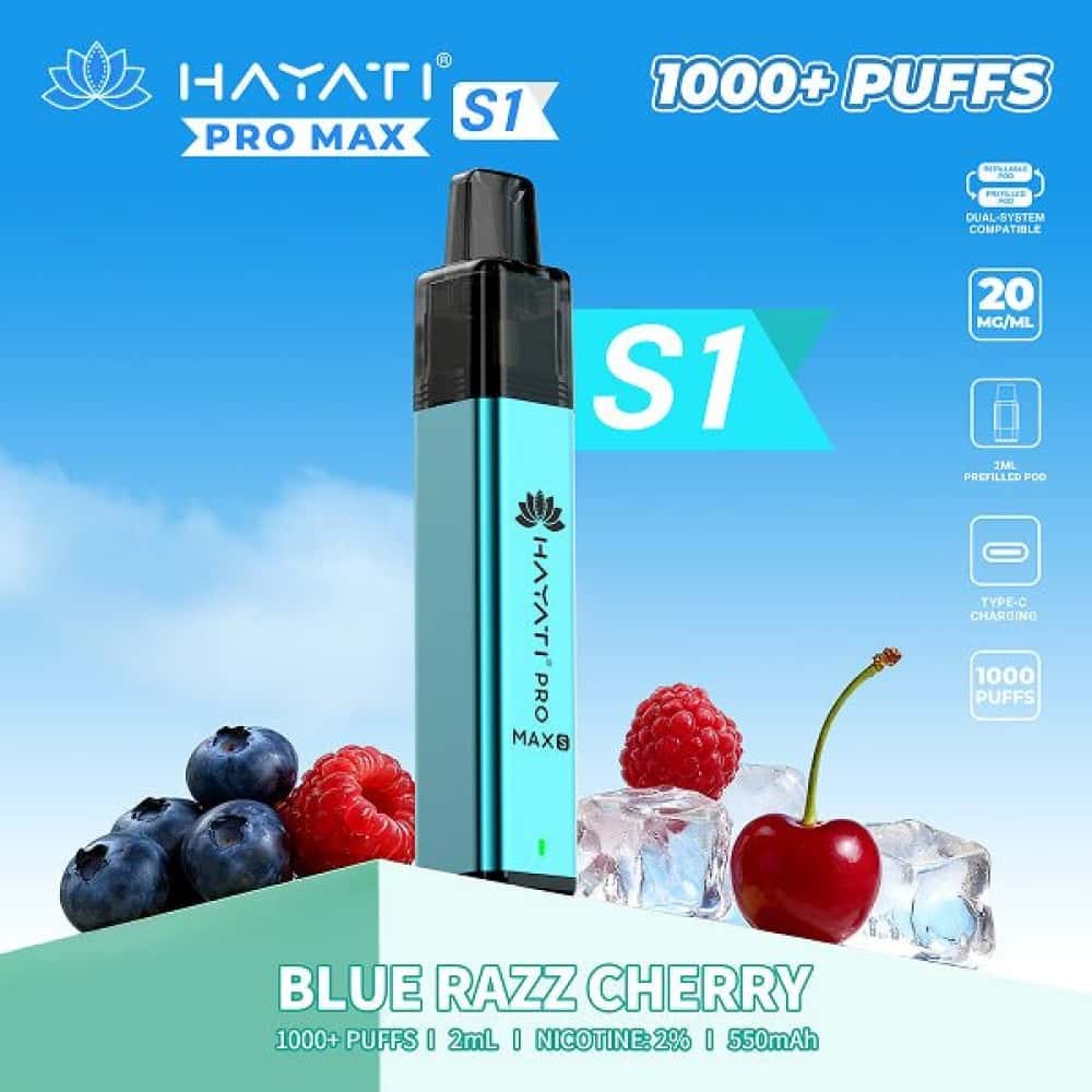Hayati Pro Max S1 - Blue Razz Cherry - 10Packs