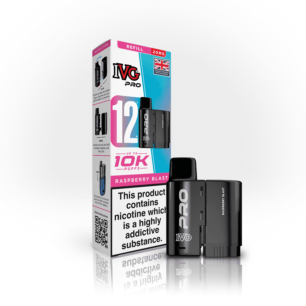 IVG Pro 12 Pods - Raspberry Blast - Pack of 5