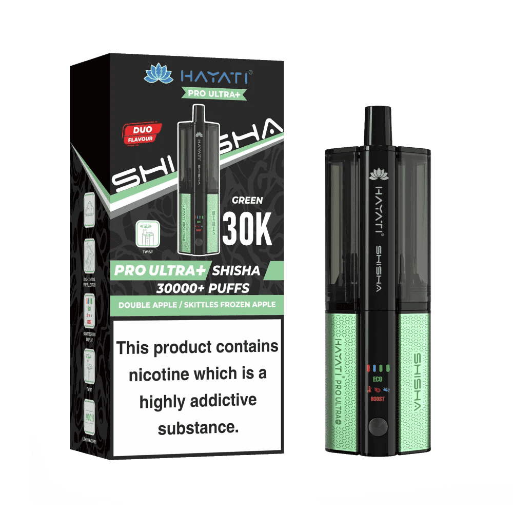 Hayati Shisha Pro Max Plus 30k - Double Apple/Skittes Frozen Apple