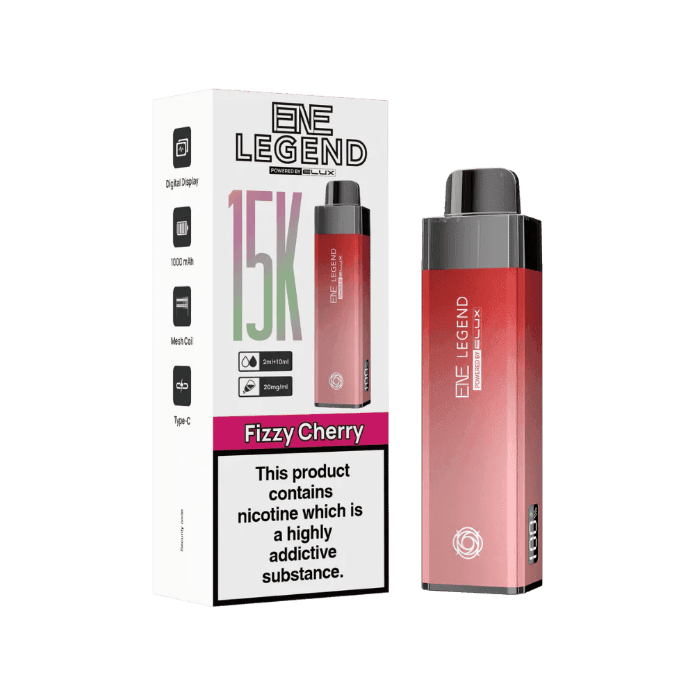 Elux Ene Legend 15k - Fizzy Cherry - 5 Packs