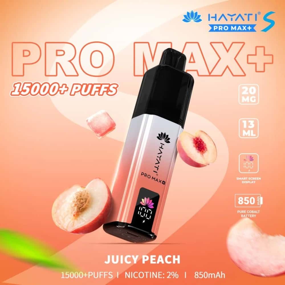 Hayati Pro Max + Plus S 15000 Refill Pods - Juicy Peach