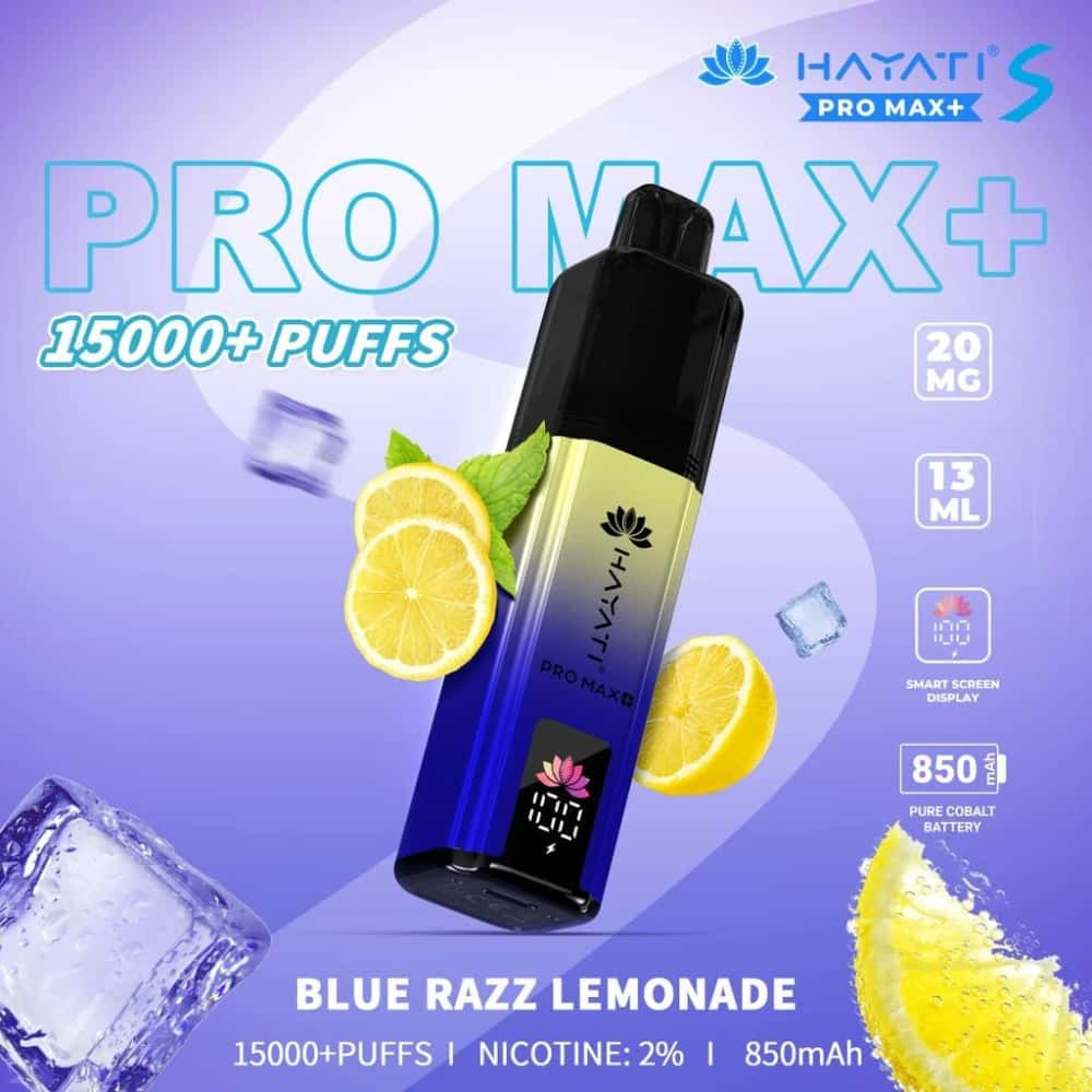 Hayati Pro Max + Plus S 15000 - Blue Razz Lemonade