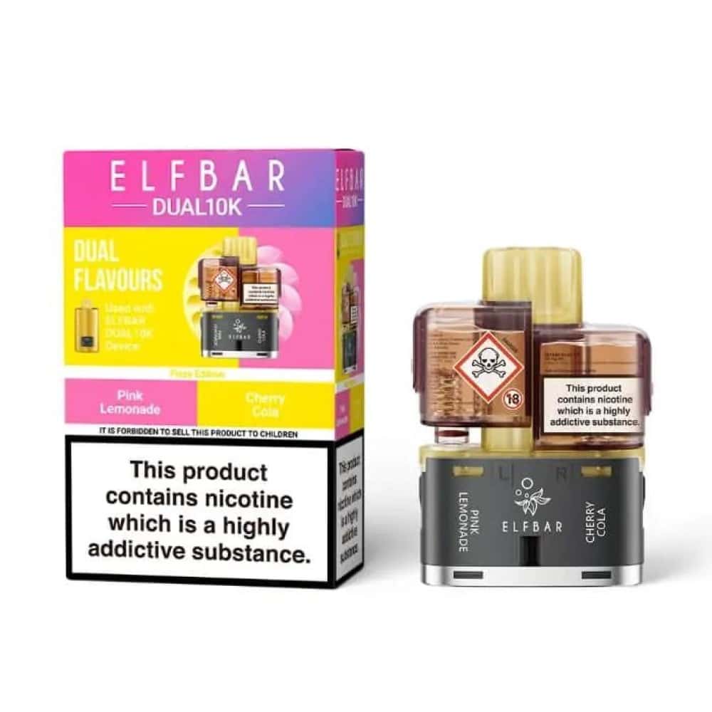 Elf Bar Dual 10k Pods - Pink Lemonade/Cherry Cola