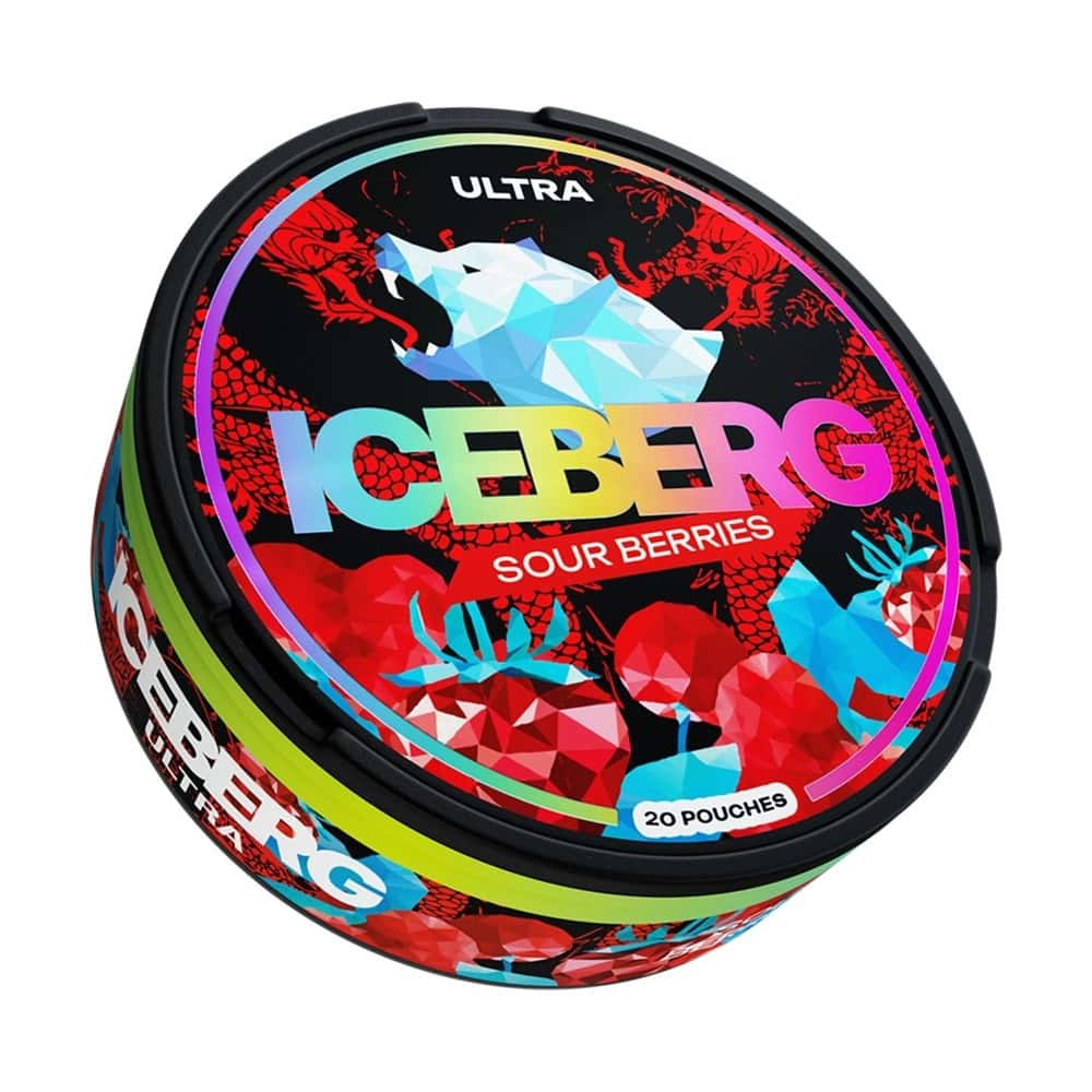 Iceberg  Nicotine Pouches Sour Berries  - 30mg - 10Packs