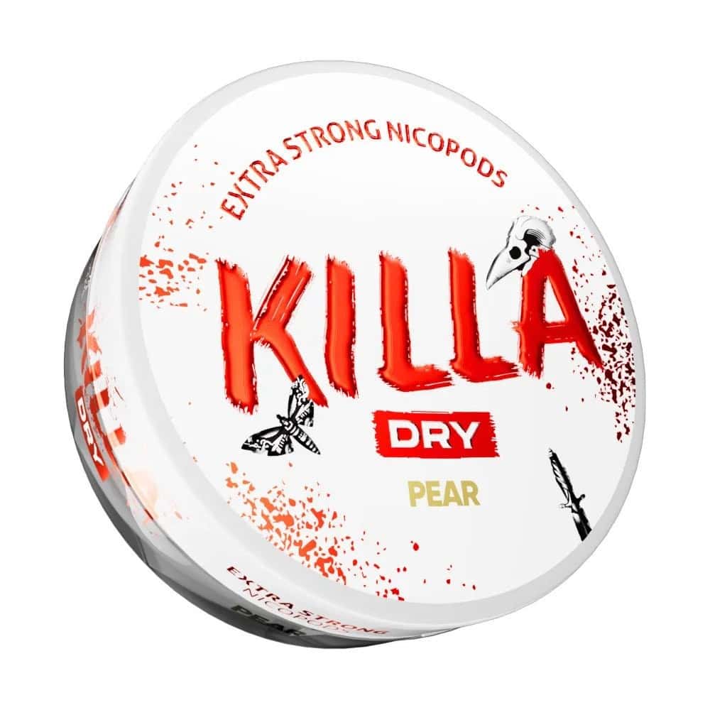 Killa Dry Nicotine Pouches Pear - 9.6mg