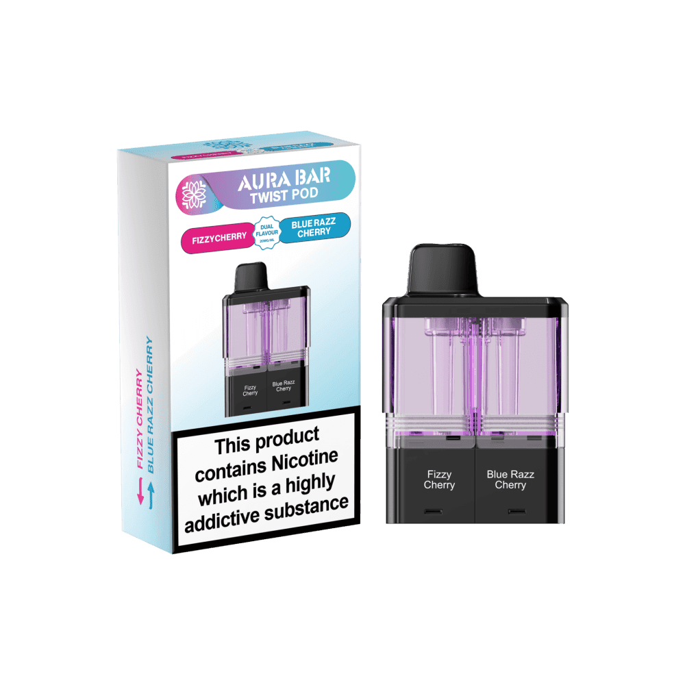 Crystal Prime Twist 40k Pods - Fizzy Cherry/Blue Razz Cherry