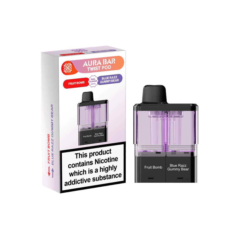 Crystal Prime Twist 40k Pods - Fruit Bomb/Blue Razz Gummy Bear