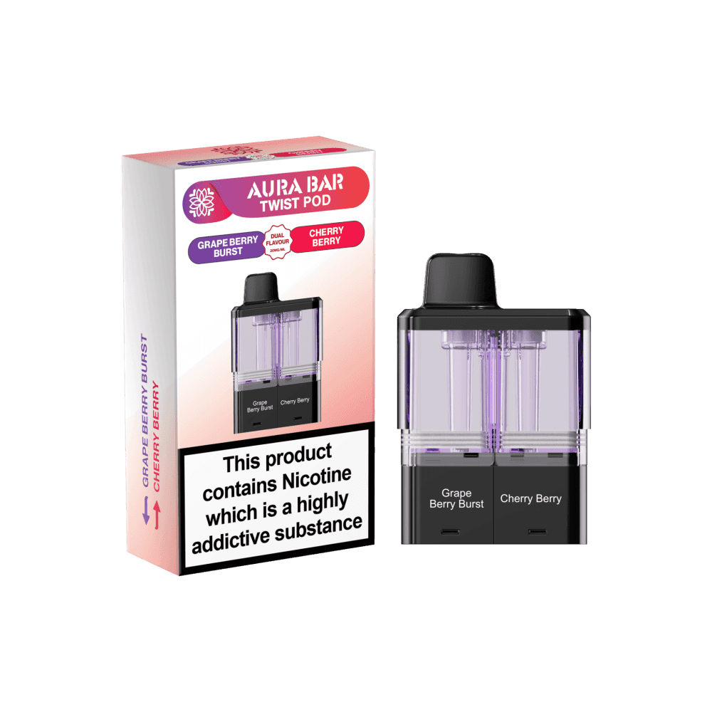 Crystal Prime Twist 40k Pods - Grape Berry Burst/Cherry Berry