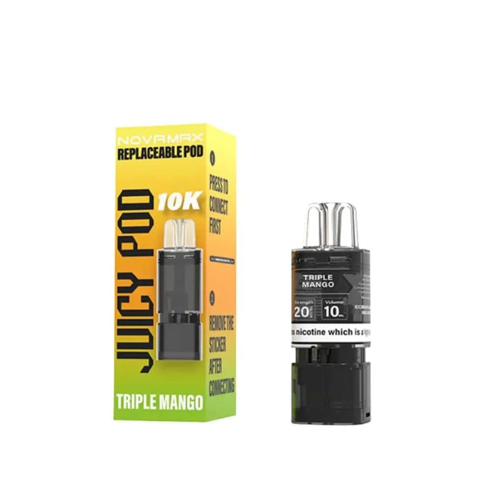 Juicy Pod Novamax 10k Kit - Triple Mango - 5Packs
