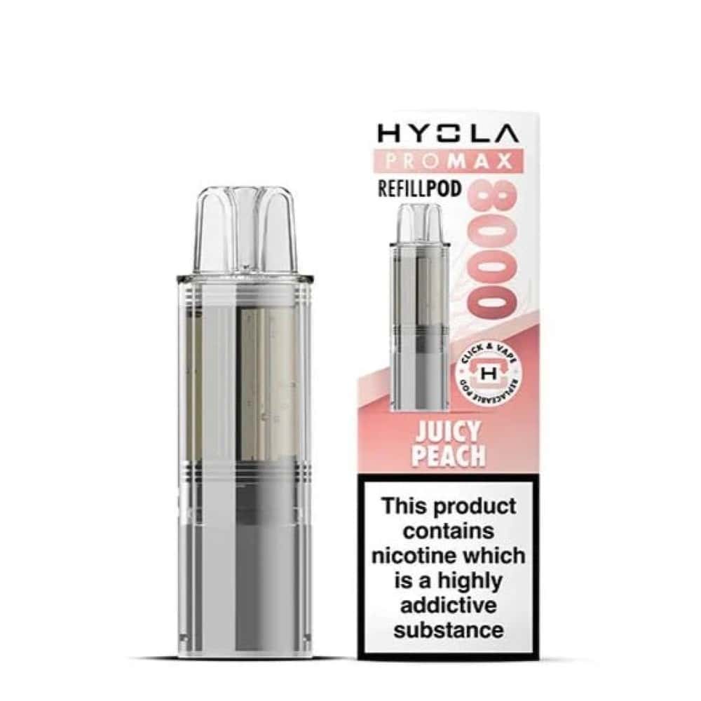 Hyola Pro Max 8000 Refill Pods - Juicy Peach