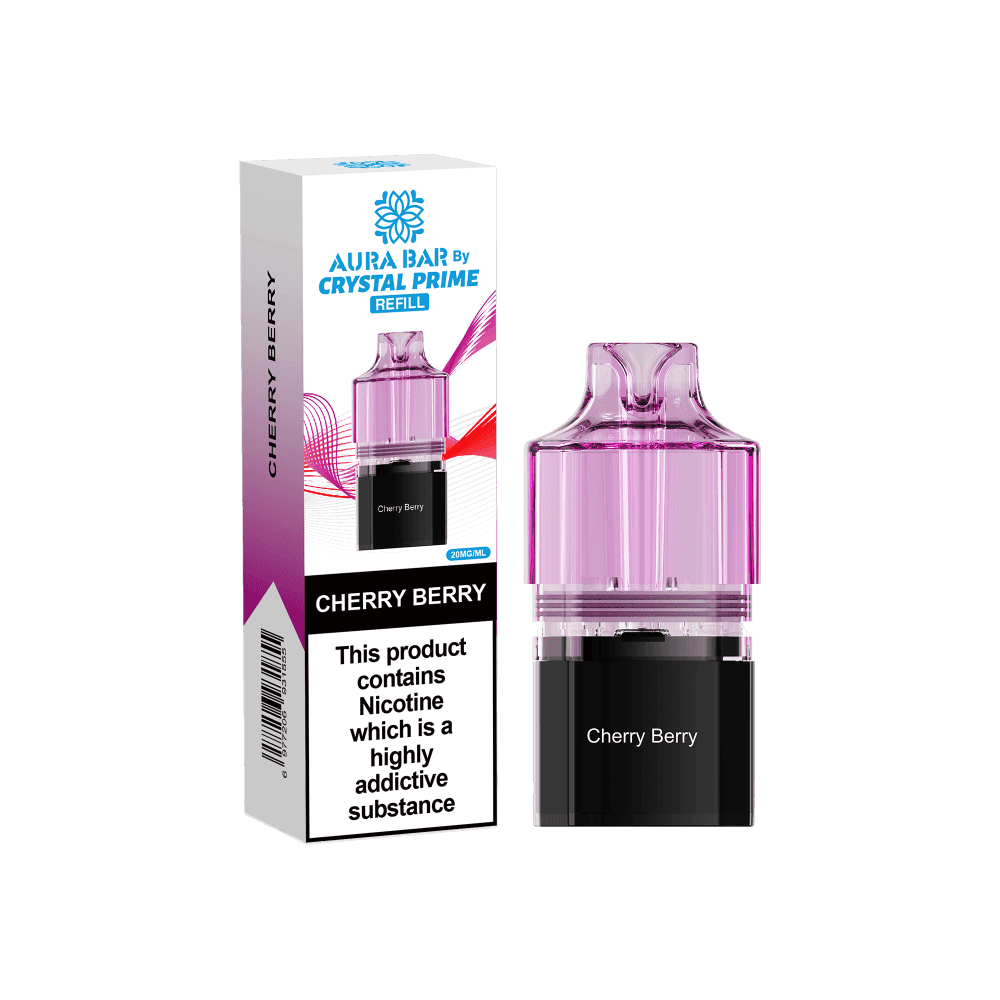 Crystal Prime 10000 Vape Pods - Cherry Berry