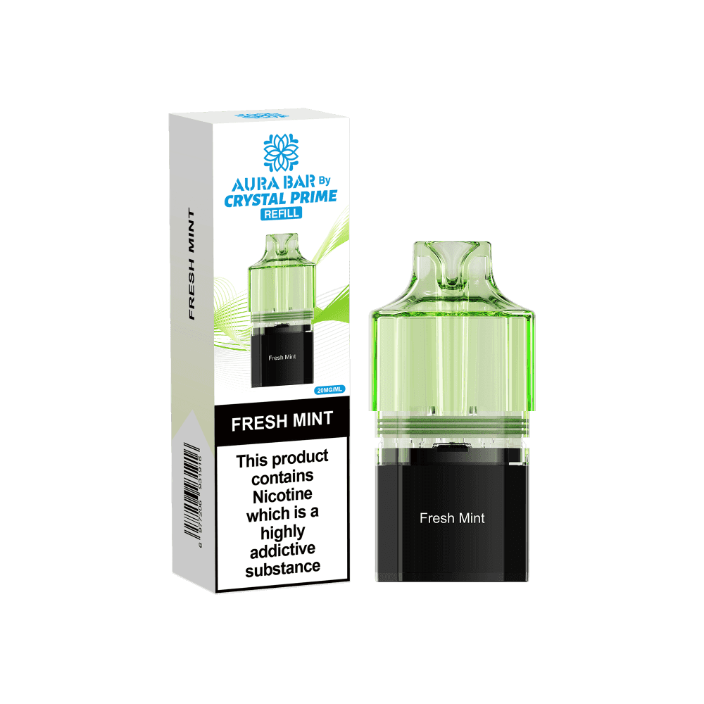 Crystal Prime 10000 Vape Pods - Fresh Mint