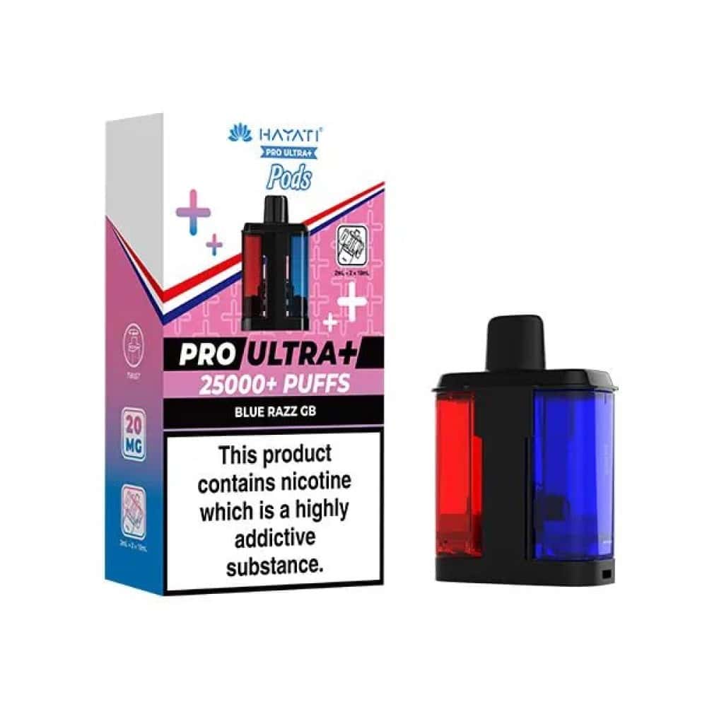 Hayati Pro Ultra Plus 25k Pods - Blue Razz GB