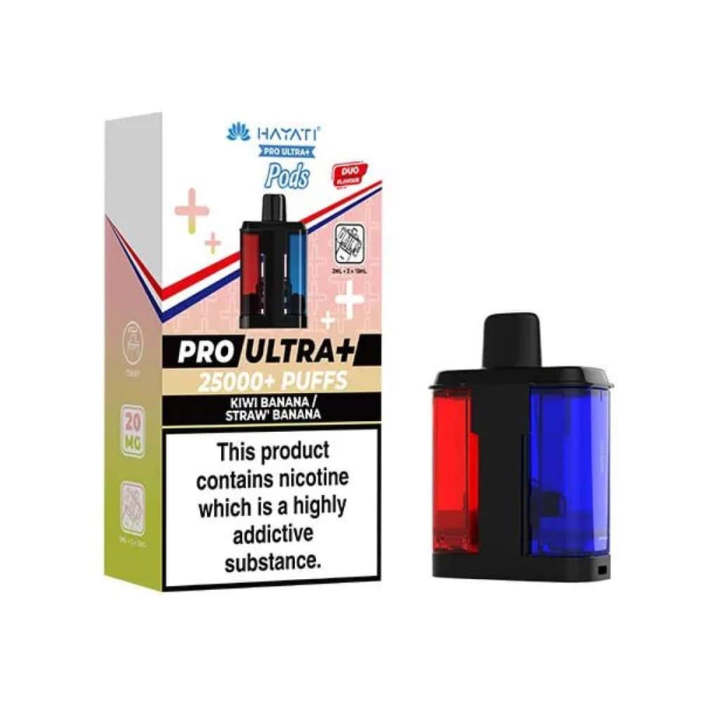 Hayati Pro Ultra Plus 25k Pods - Kiwi Banana / Straw' Banana