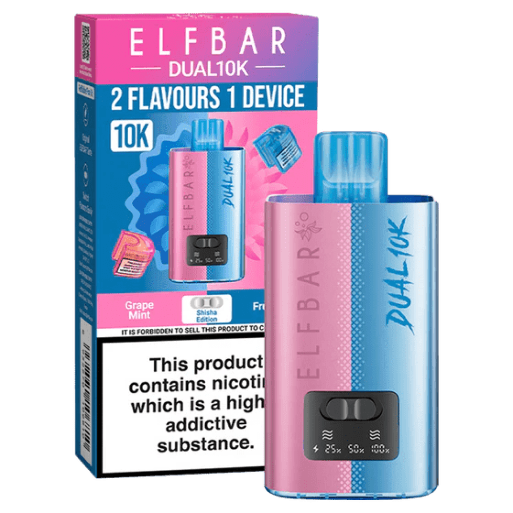 Elf Bar Dual 10k Refillable kit - Shisha Edition