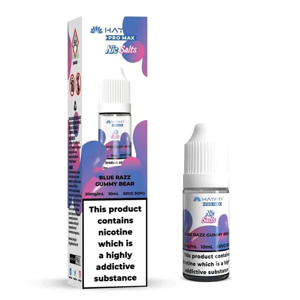 Hayati Pro Max Nic Salts E-liquids - Blue Razz Gummy Bear