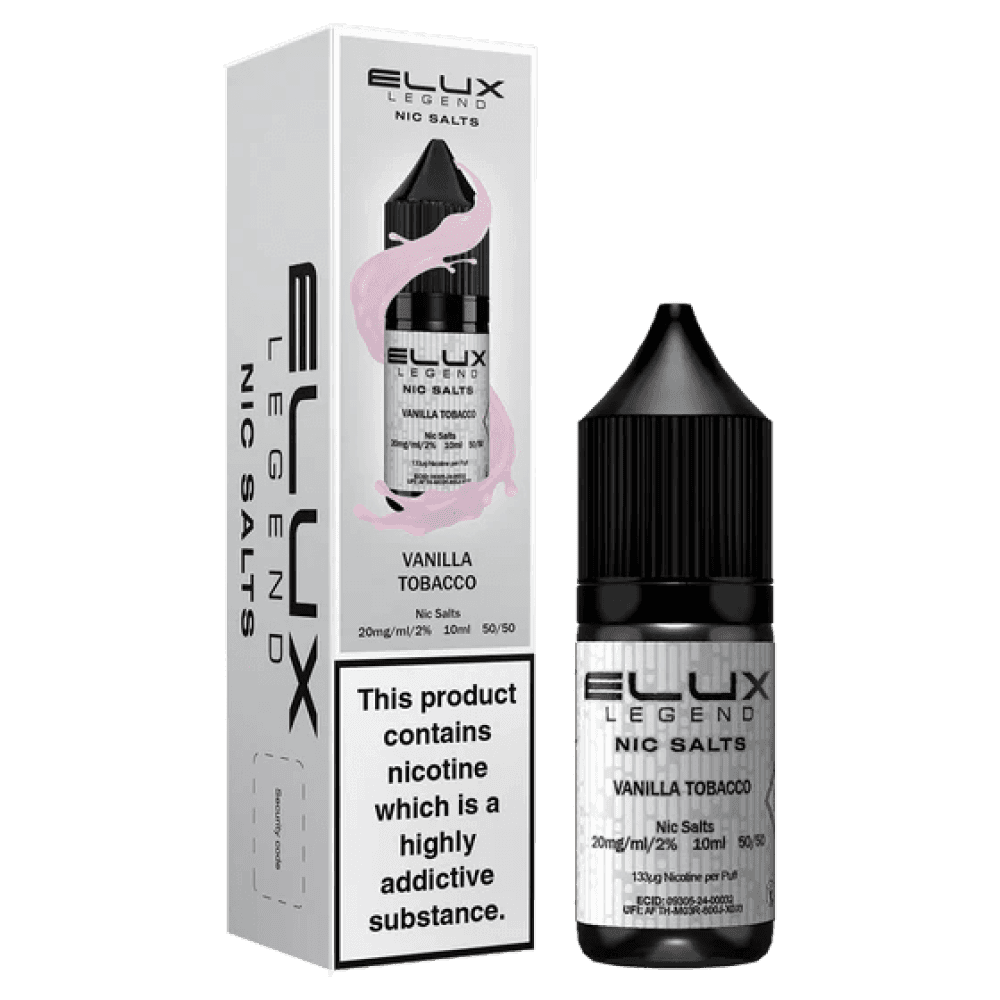 Elux Legend Nic Salts Liquid - Vanilla Tobacco