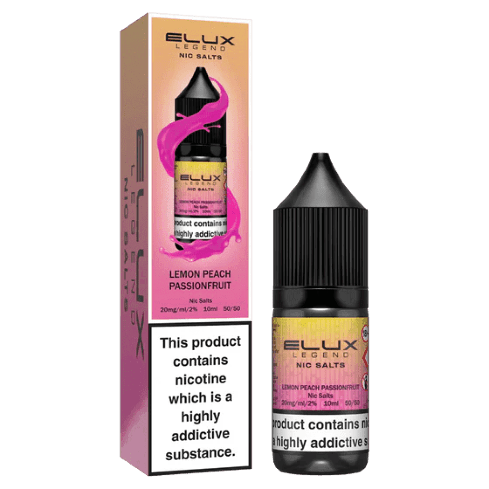 Elux Legend Nic Salts Liquid - Lemon Peach Passionfruit