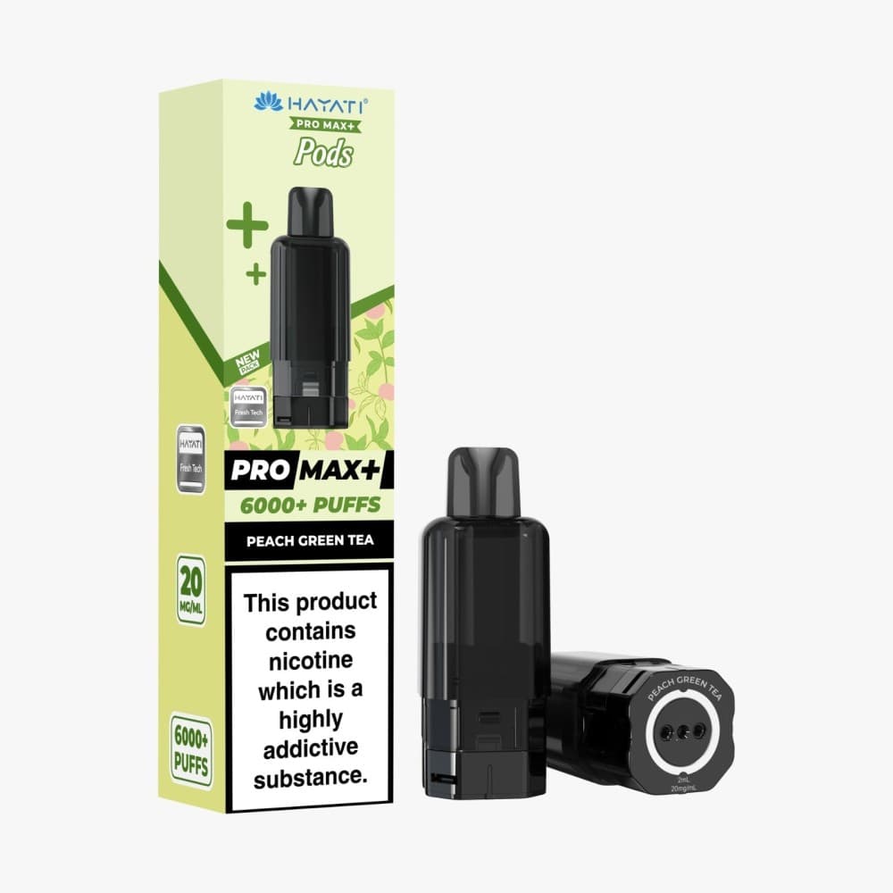 Hayati Pro Max Plus 6K Pods - Peach Green Tea