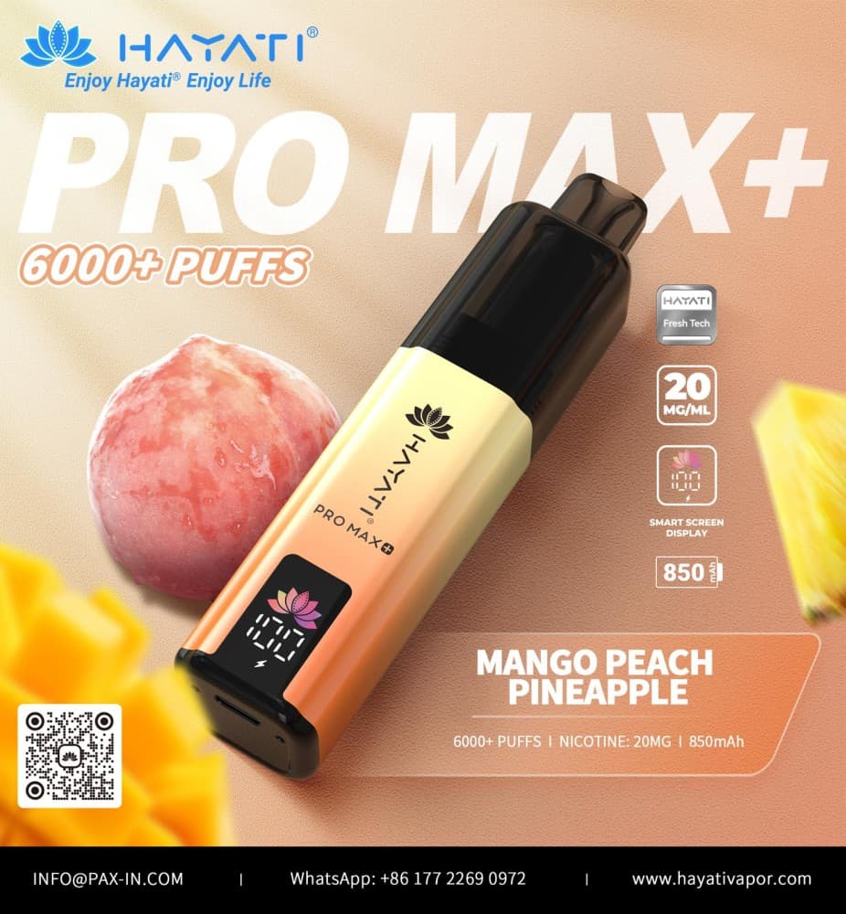 Hayati Pro Max+ 6000 - Mango Peach Pineapple
