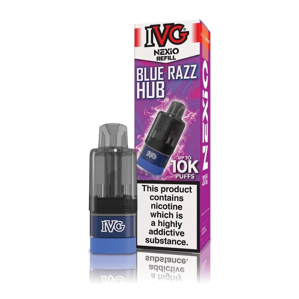 IVG Nexio 10k Refill Pods - Blue Razz Hub