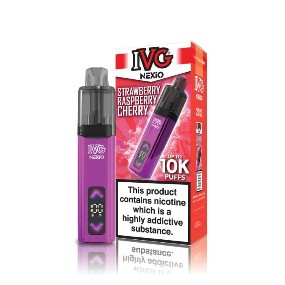 IVG Nexio 10k Vape Kit - Strawberry Raspberry Cherry