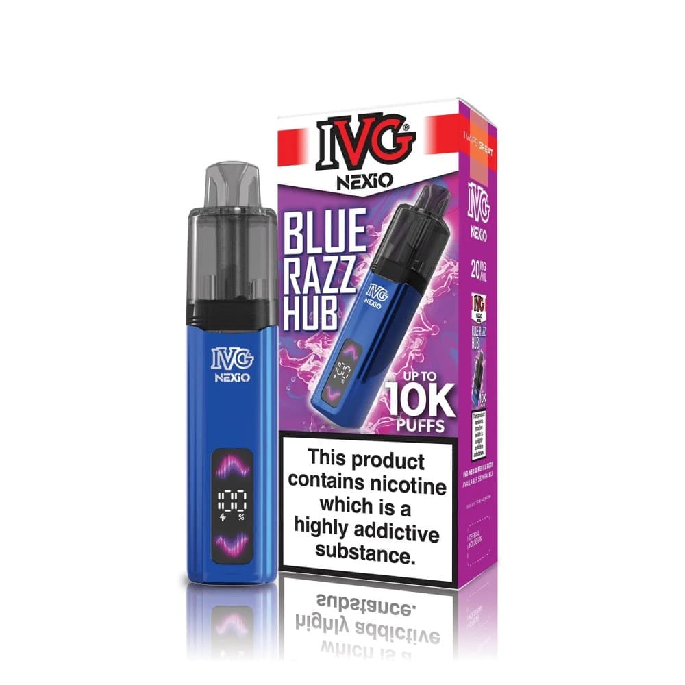 IVG Nexio 10k Vape Kit - Blue Razz Hub