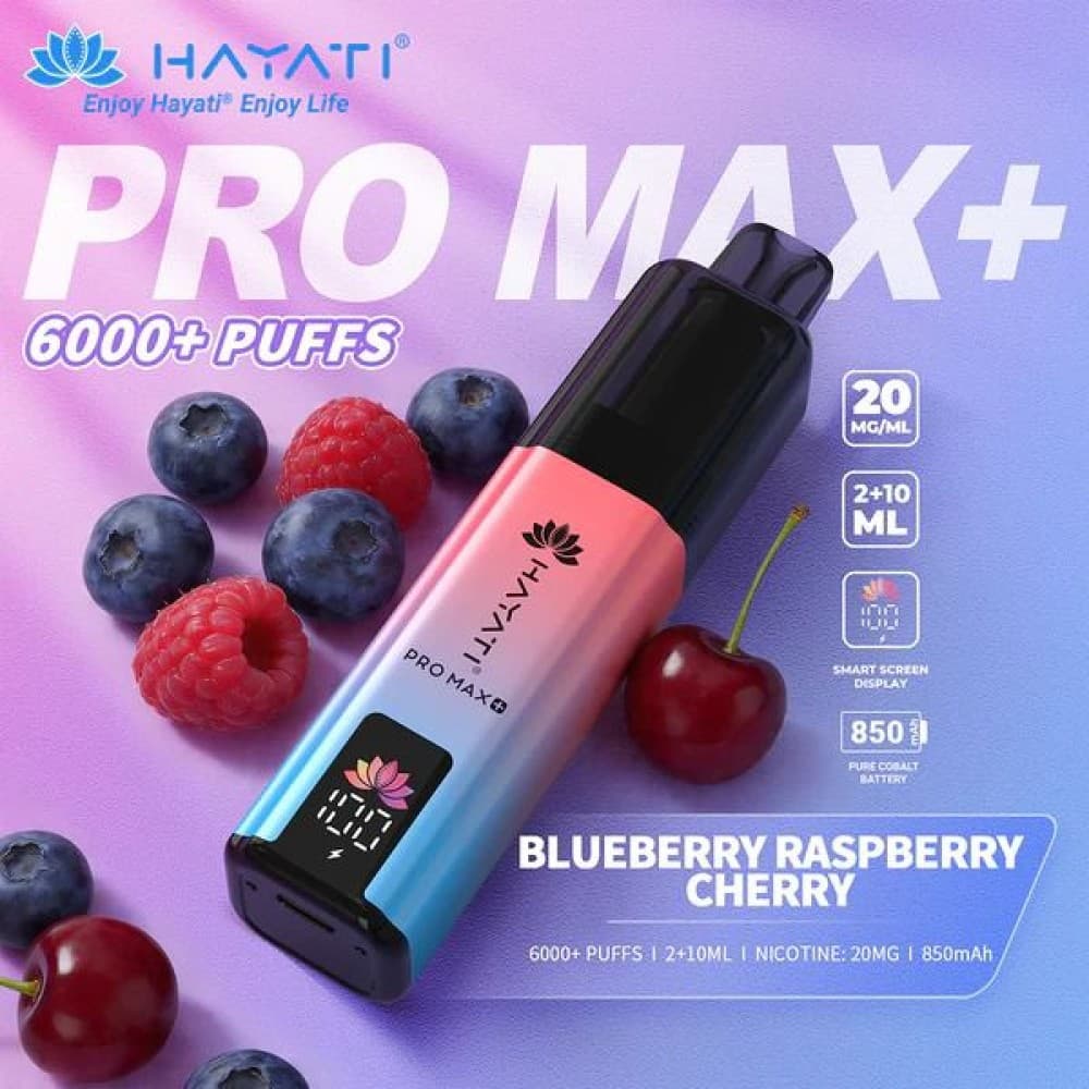Hayati Pro Max+ 6000 - Blueberry Raspberry Cherry
