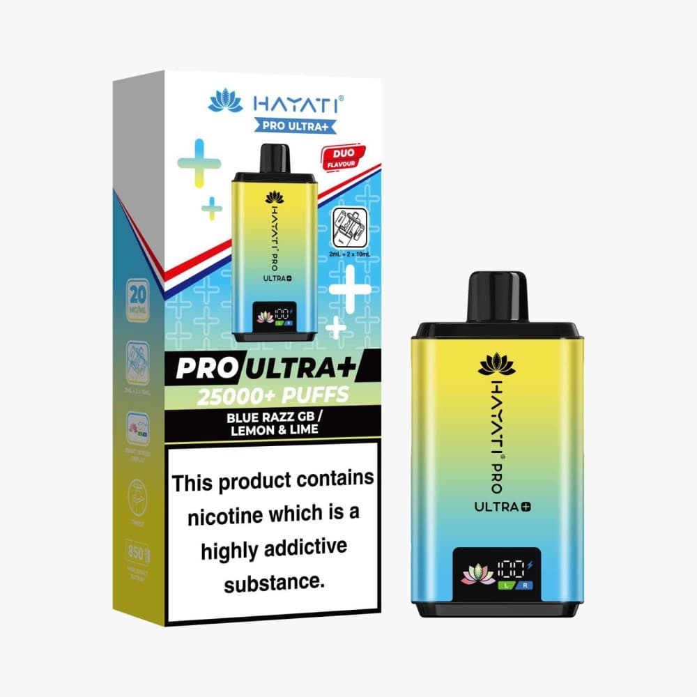 Hayati Pro Ultra Plus 25k Kit - Blue Razz GB/Lemon Lime