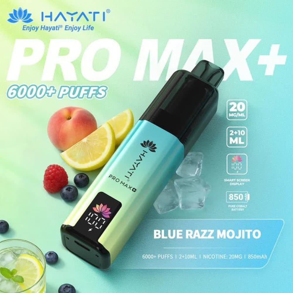 Hayati Pro Max+ 6000 - Blue Razz Mojitio