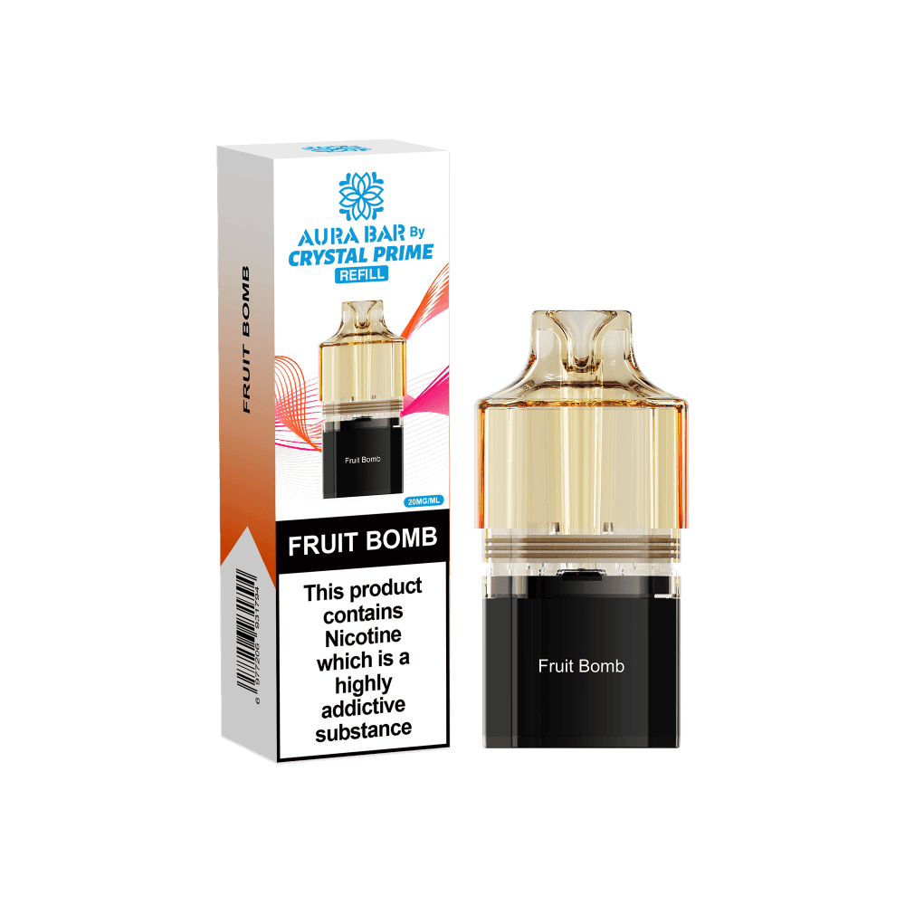Crystal Prime 10000 Vape Pods - Fruit Bomb - Box of 5