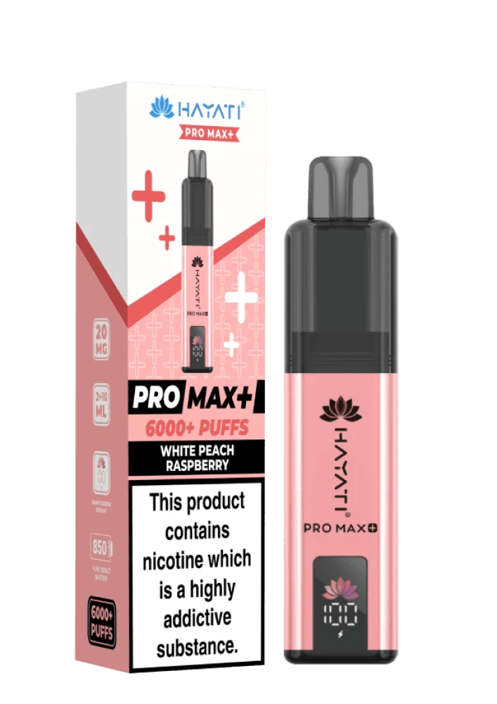 Hayati Pro Max+ 6000 - White Peach Raspberry