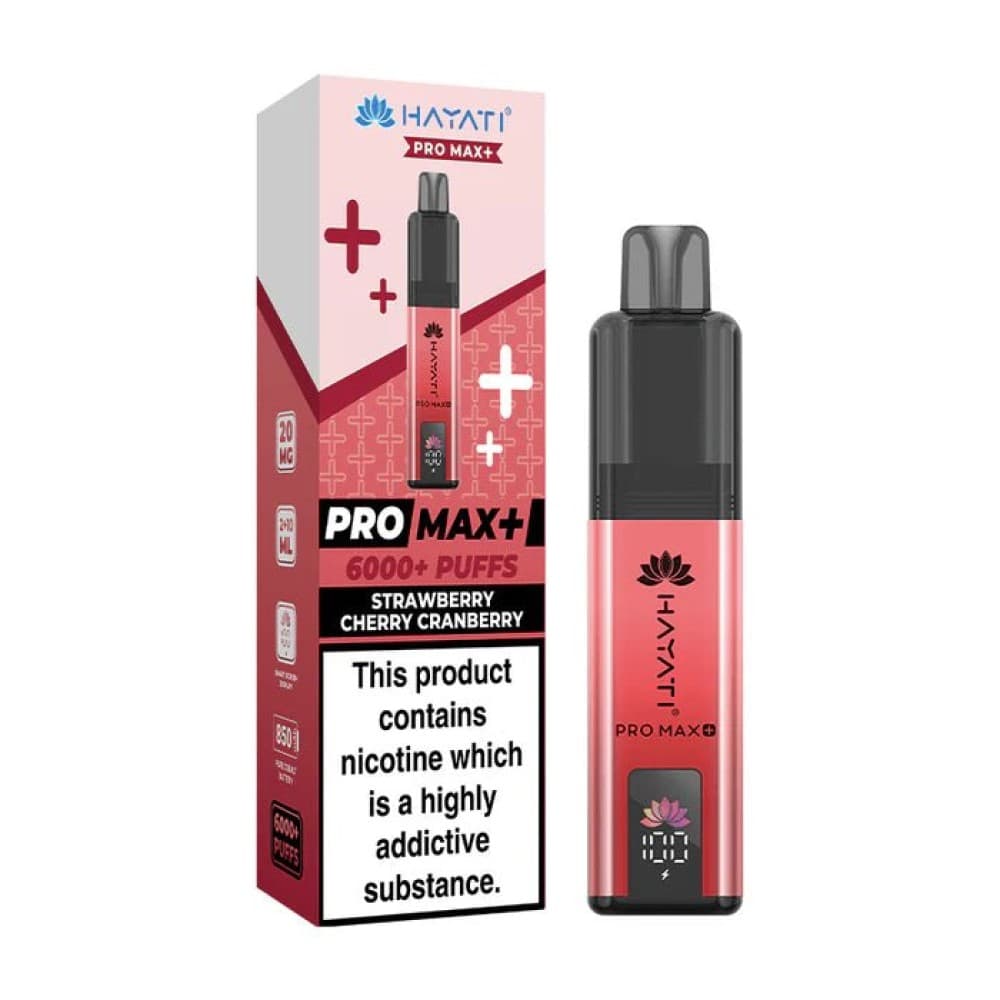 Hayati Pro Max+ 6000 - Strawberry Raspberry Cherry
