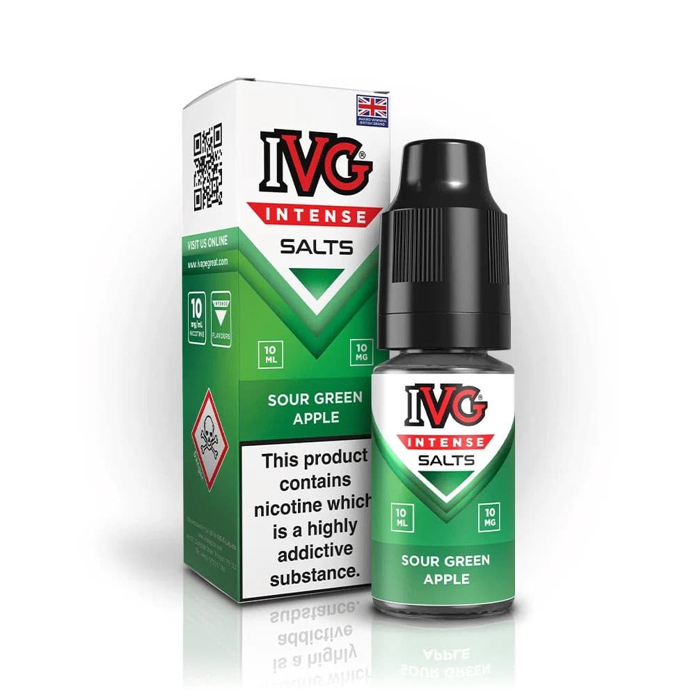 IVG Intense Nic Salt - Sour Green Apple - 10 Pack