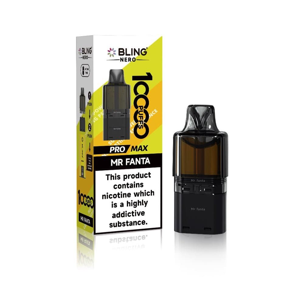 Crystal Bling Nero 10k Pods - Mr Fanta - 5Packs