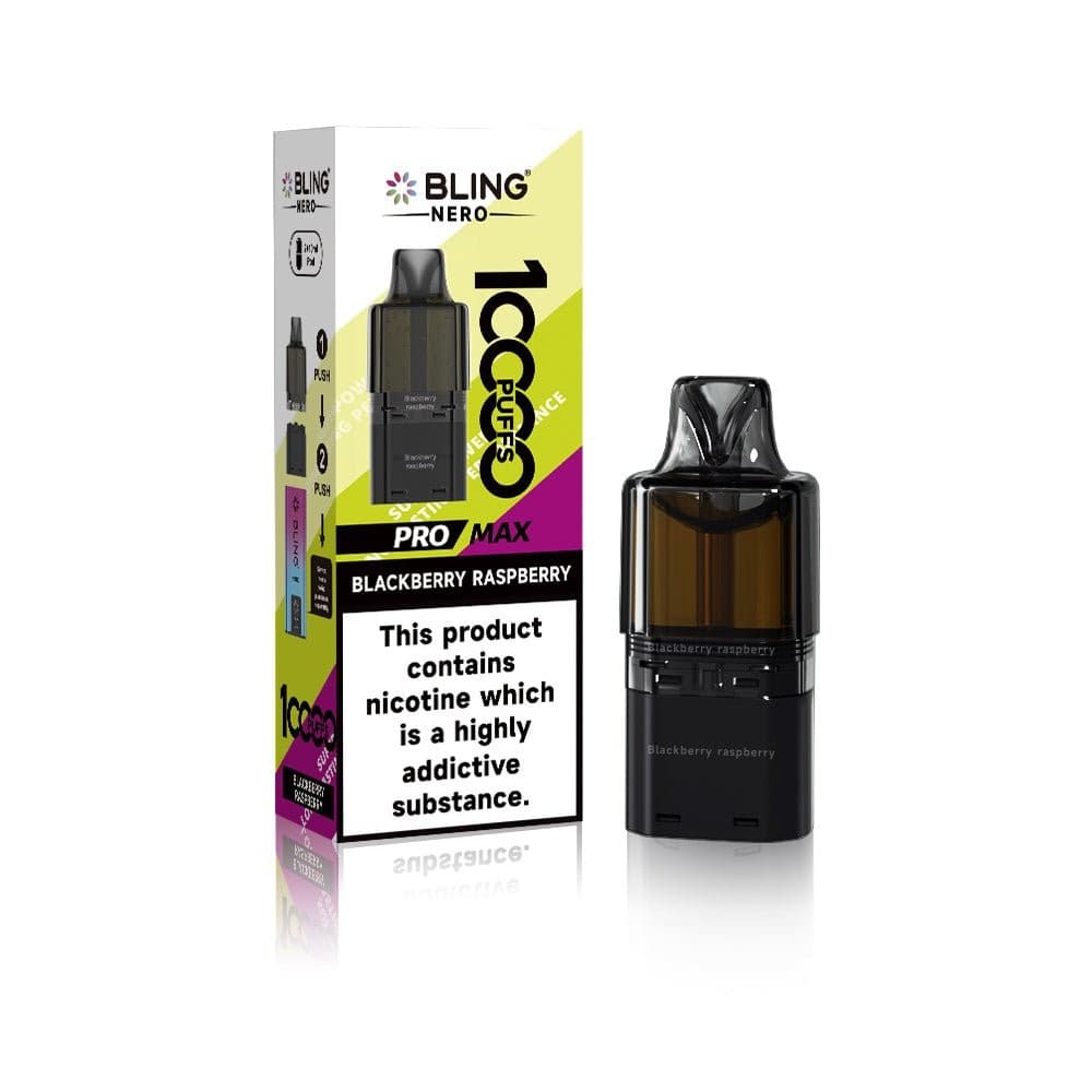 Crystal Bling Nero 10k Pods - Blackberry Raspberry - 5Packs