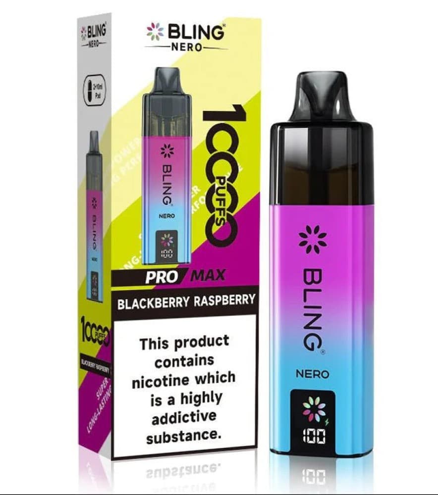 Crystal Bling Nero 10k Vape - Blackberry Raspberry - 5Packs