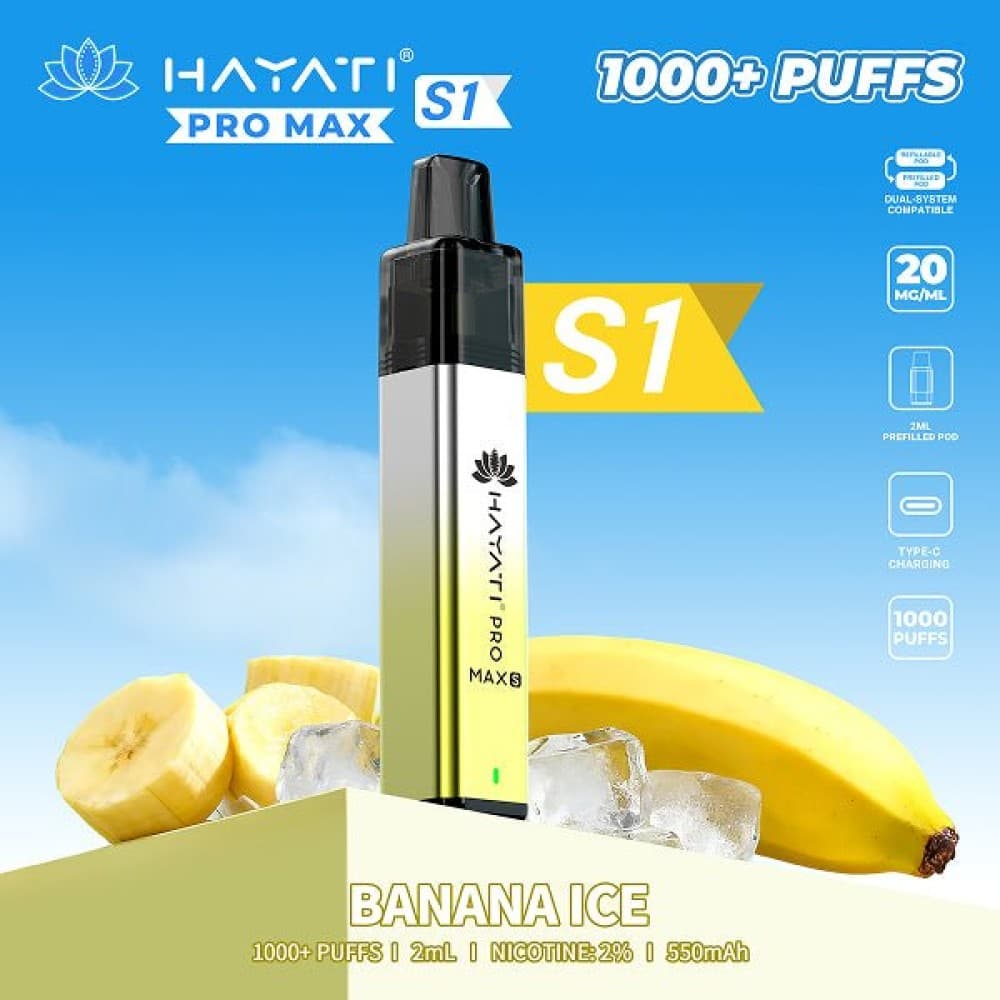 Hayati Pro Max S1 Pods - Banana Ice