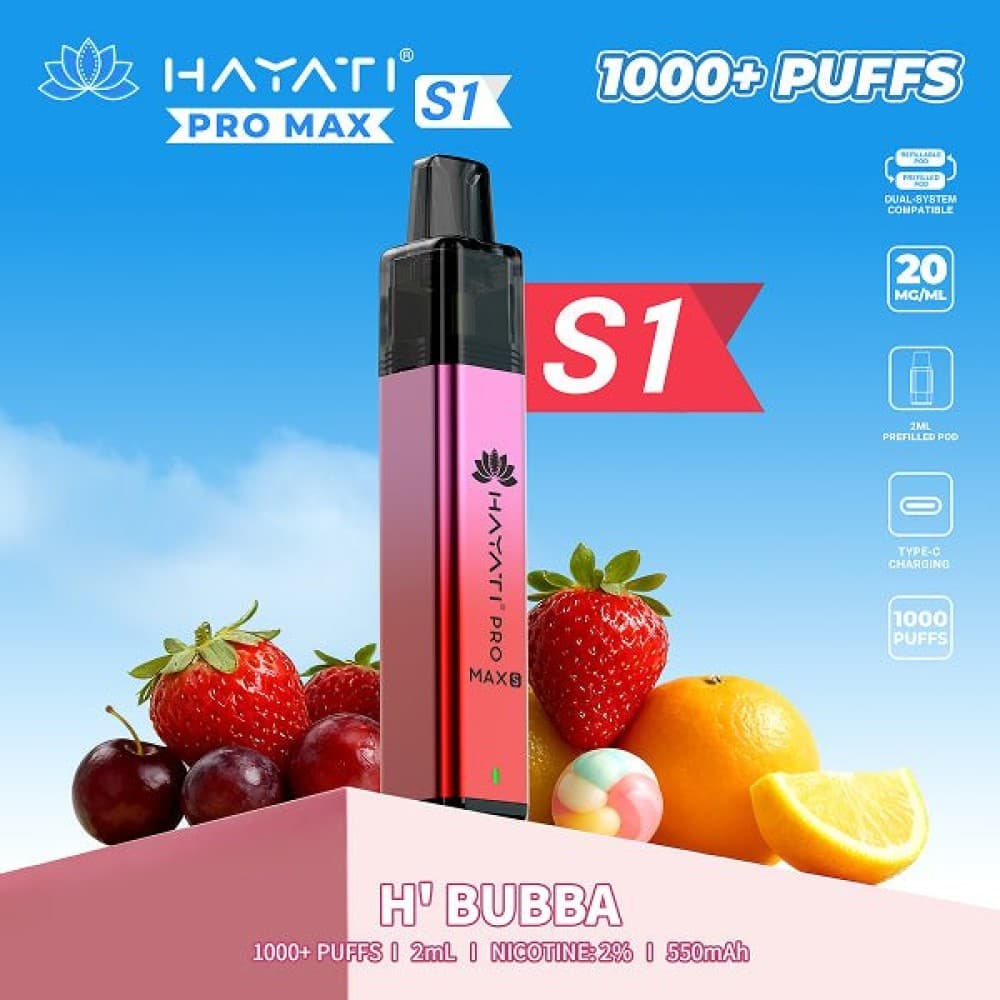 Hayati Pro Max S1 - H'Bubba - 10Packs