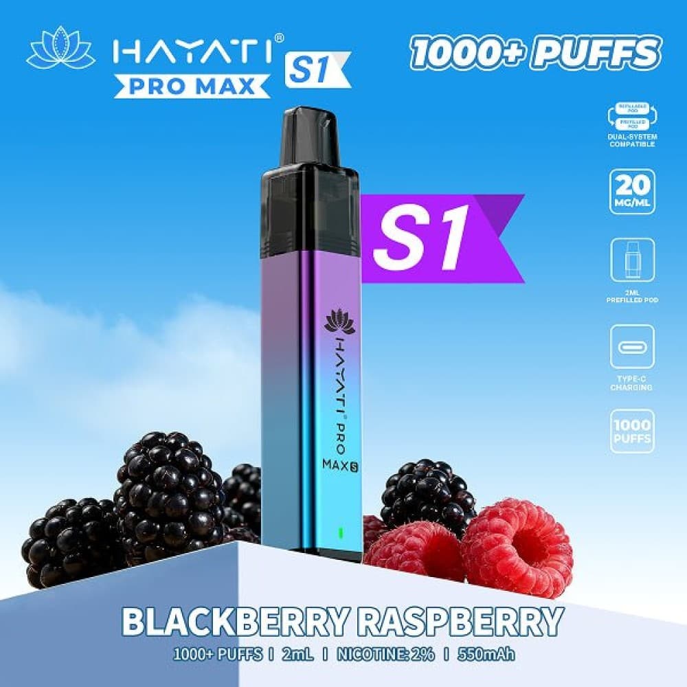 Hayati Pro Max S1 - Blackberry Raspberry - 10Packs